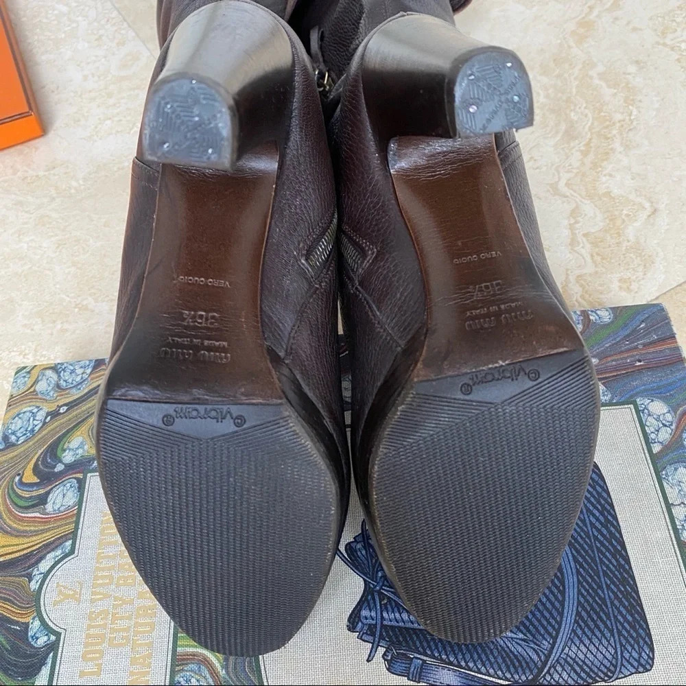 Miu Miu Otk Over The Knee Platform Boot 36.5 - image 5